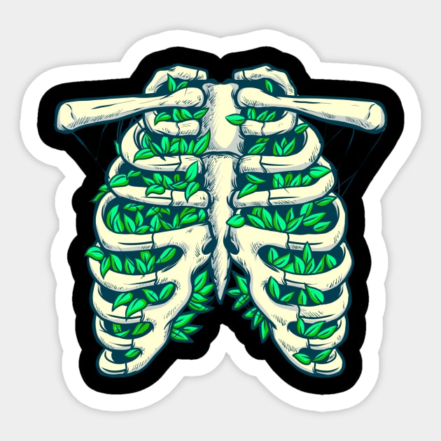 Nature bone Sticker by phsycartwork